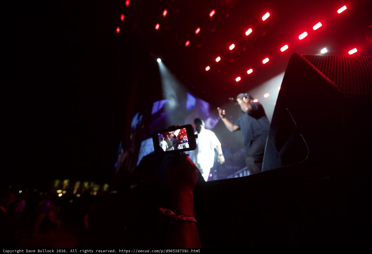 Red Lights Shrouding Concert Scene