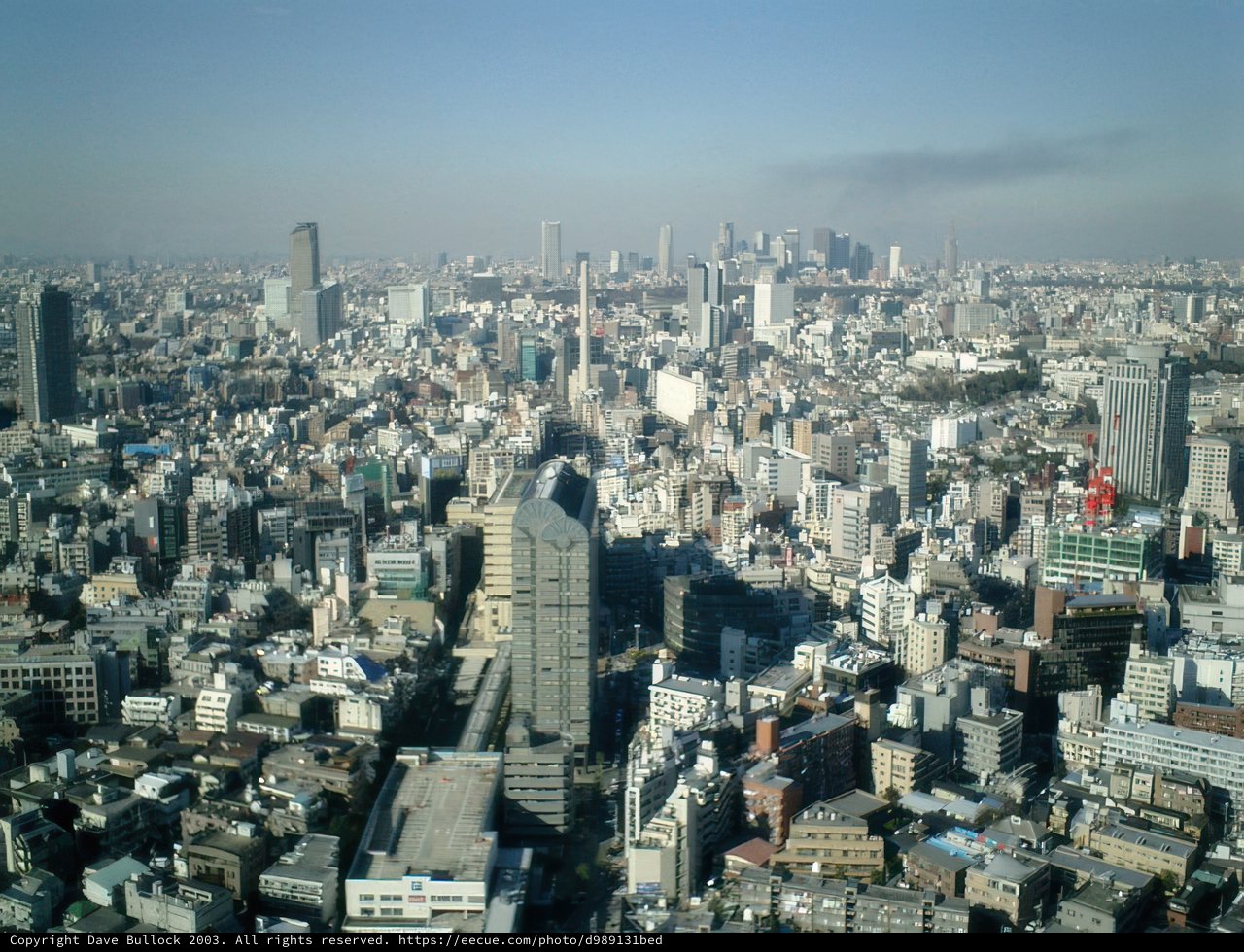 Tokyo Metropolis Skyline from Tokyo Tower