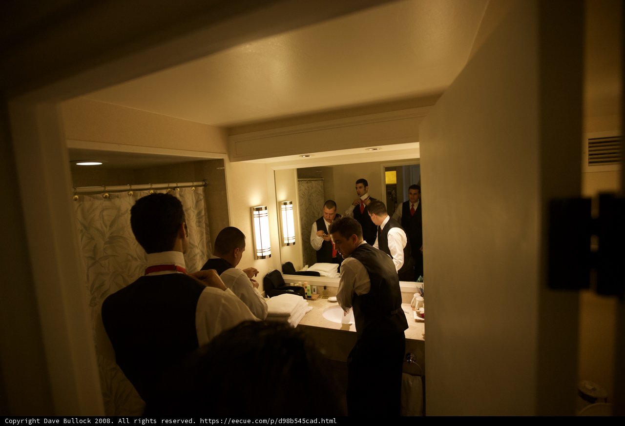 Groomsmen Getting Ready at the Grand Hotel