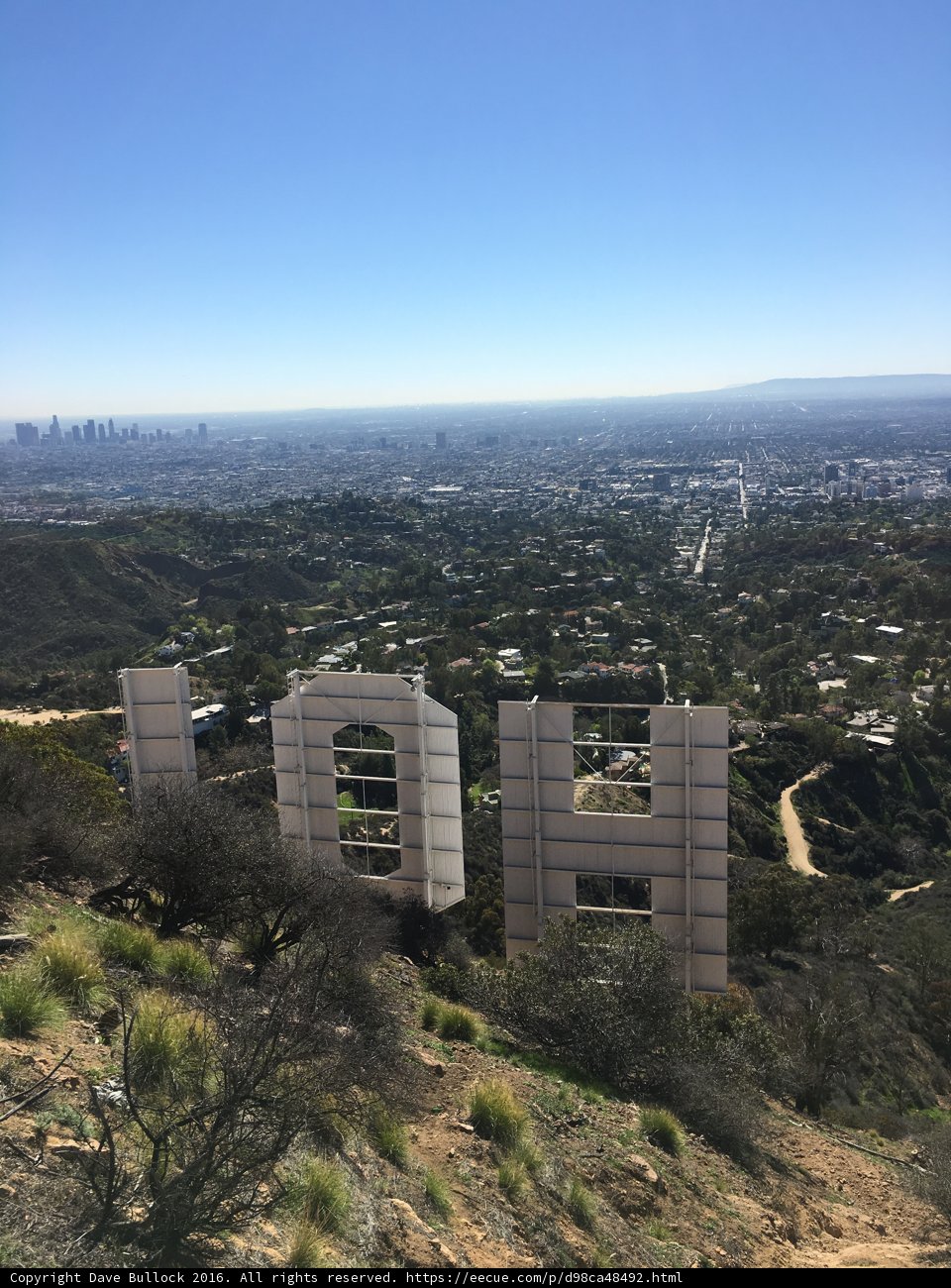 Hollywood Sign Overlooking the City