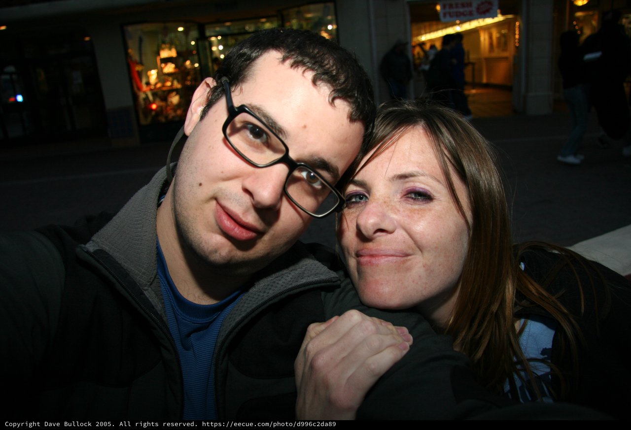 Friends Share a Warm Moment on a Night Out