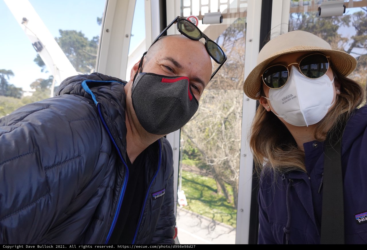 Masked Couple's Selfie During Pandemic Era