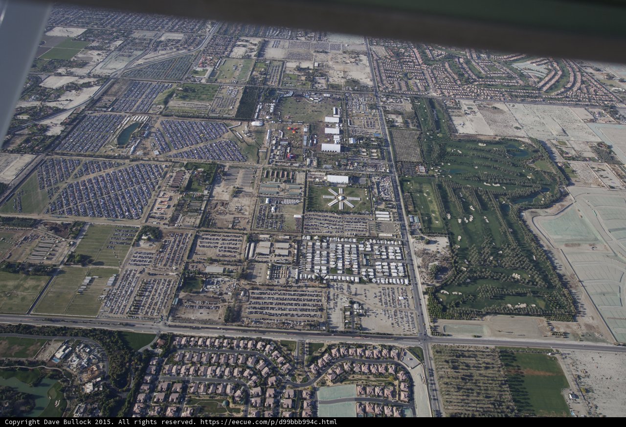 Aerial View of Indio, Southwest Extreme Triangle