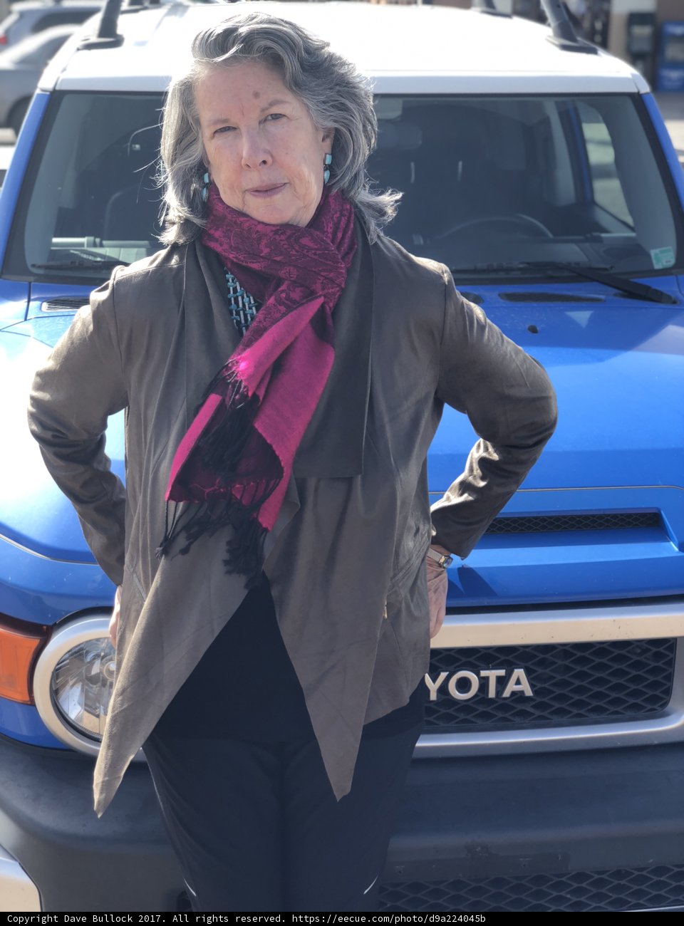 Rhoda B and Her Blue Toyota Truck