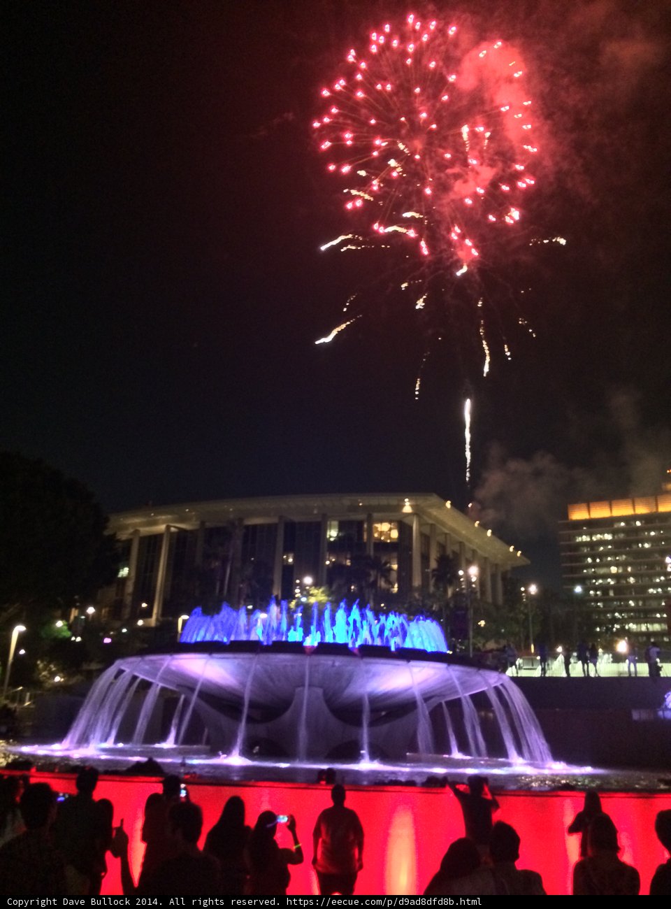 Spectacular Fireworks Display over the L.A. County Fairgrounds' Fountain