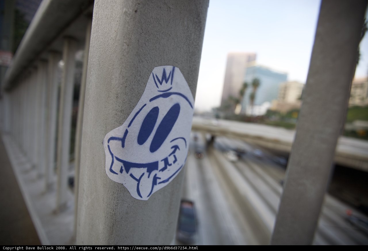 Sticker Symbol on Metal Railing