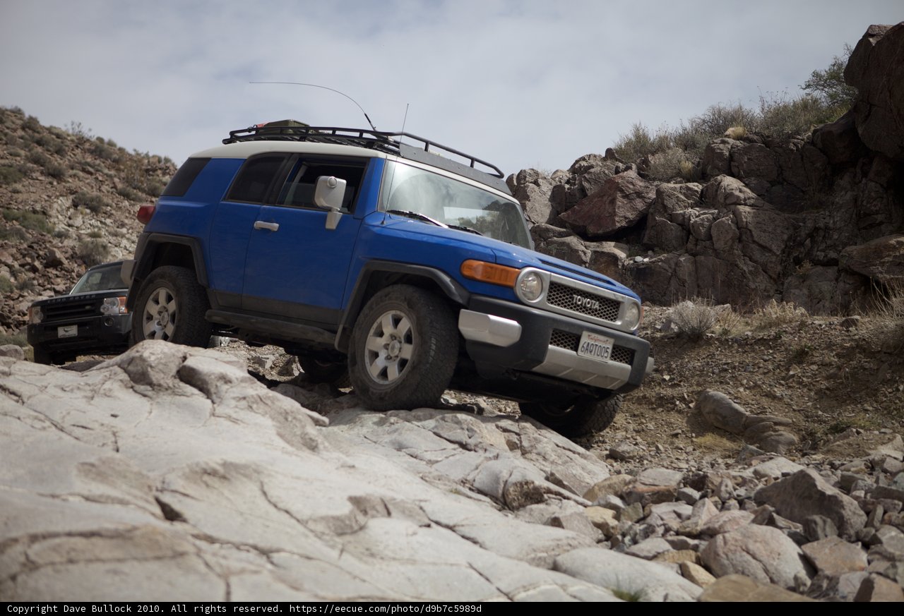 Off-Roading Adventure in a Blue SUV
