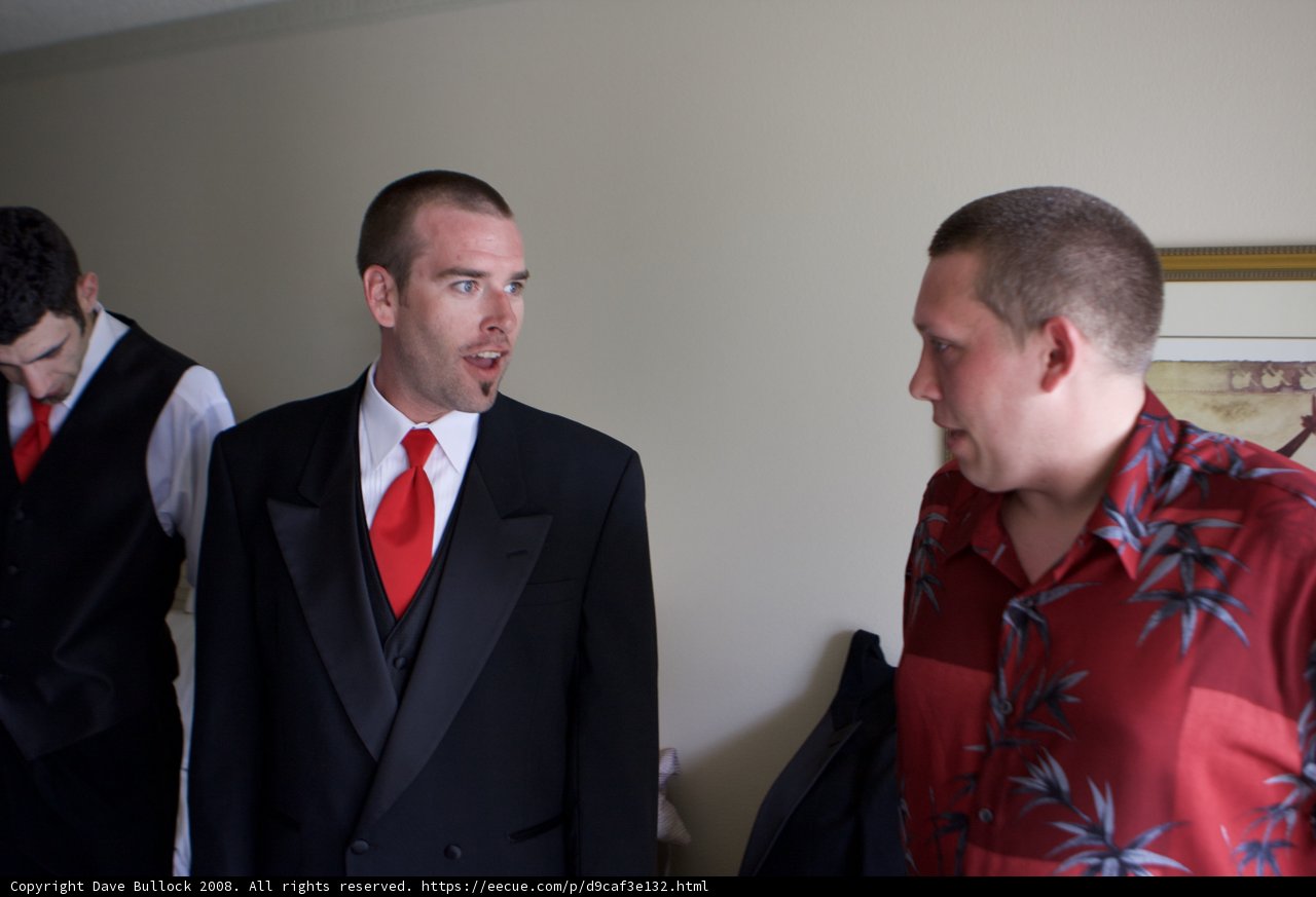 Three Dapper Men in Formal Wear