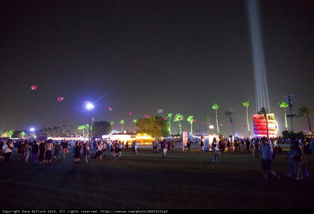 Illuminated Festivities: Coachella 2024 Under the Desert Sky