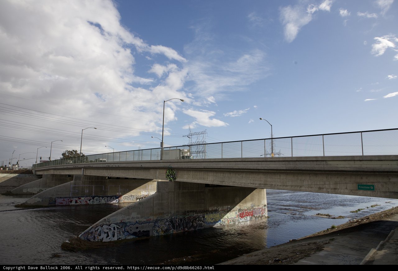 Graffiti on Freeway Overpass