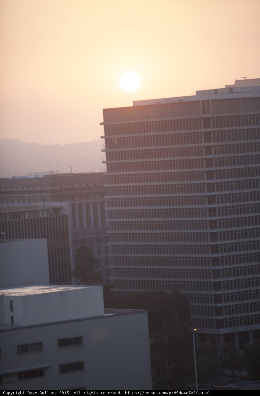 Civic Building Vertical Sunset