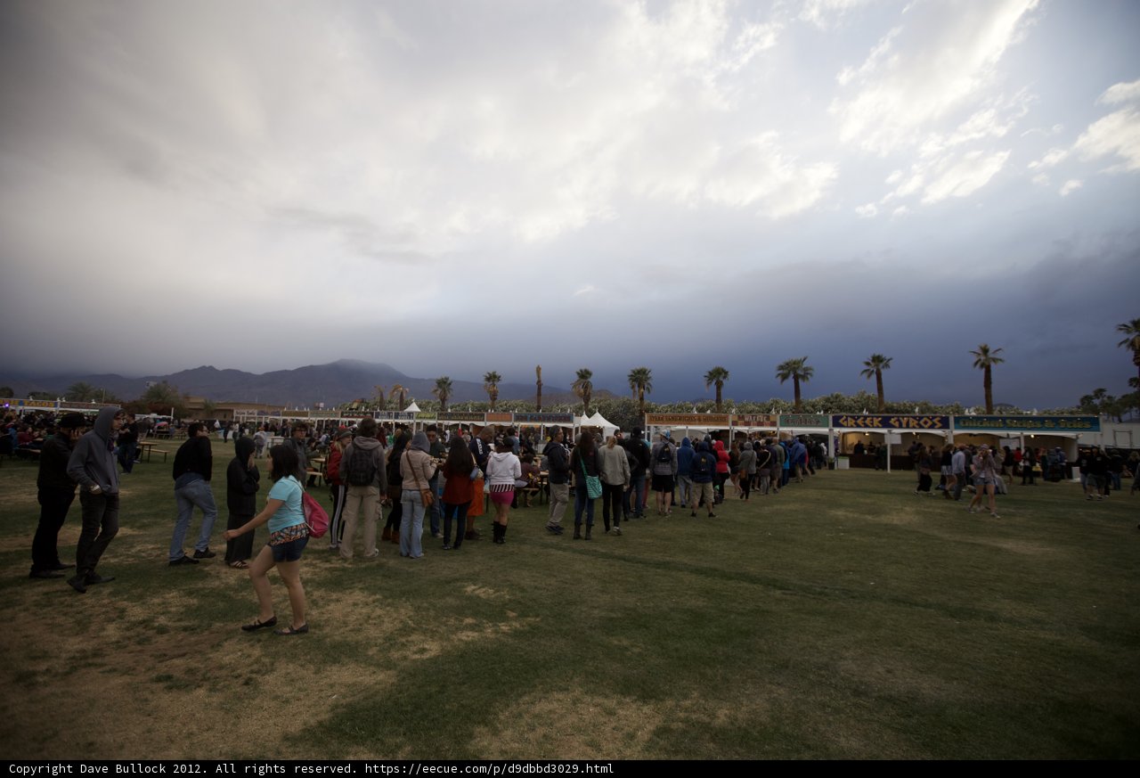 Waiting in Line at Coachella