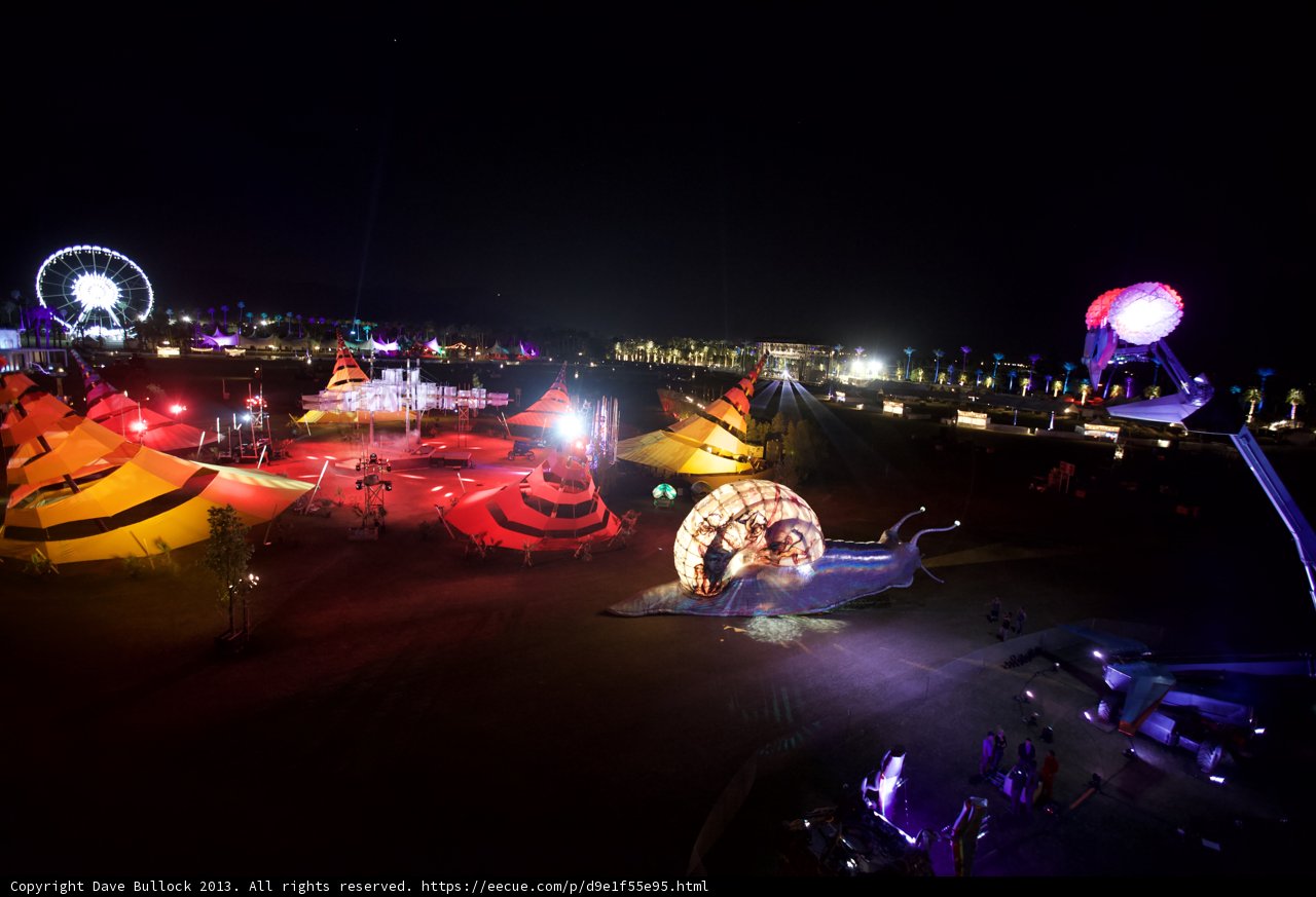 Nightlife at Coachella Music Festival