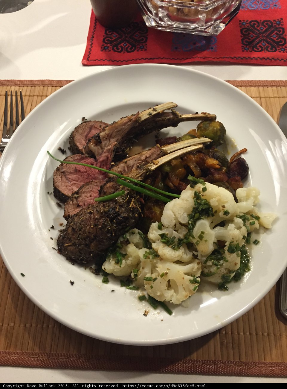 Rack Of Lamb Dinner