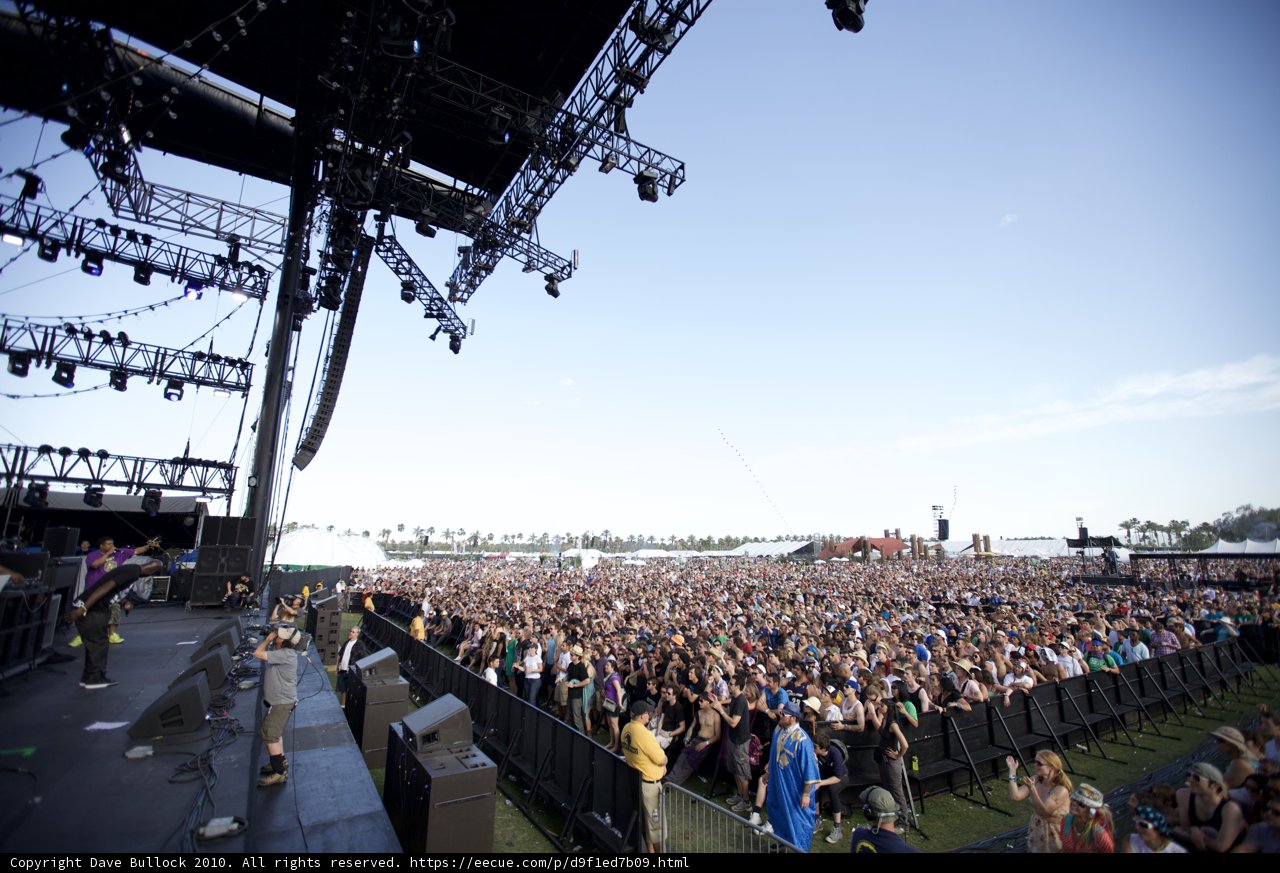 Coachella Crowd Grooving to the Music