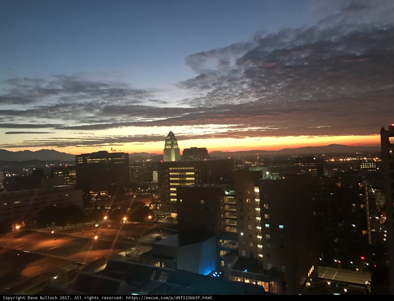 Sunset over the Urban Metropolis
