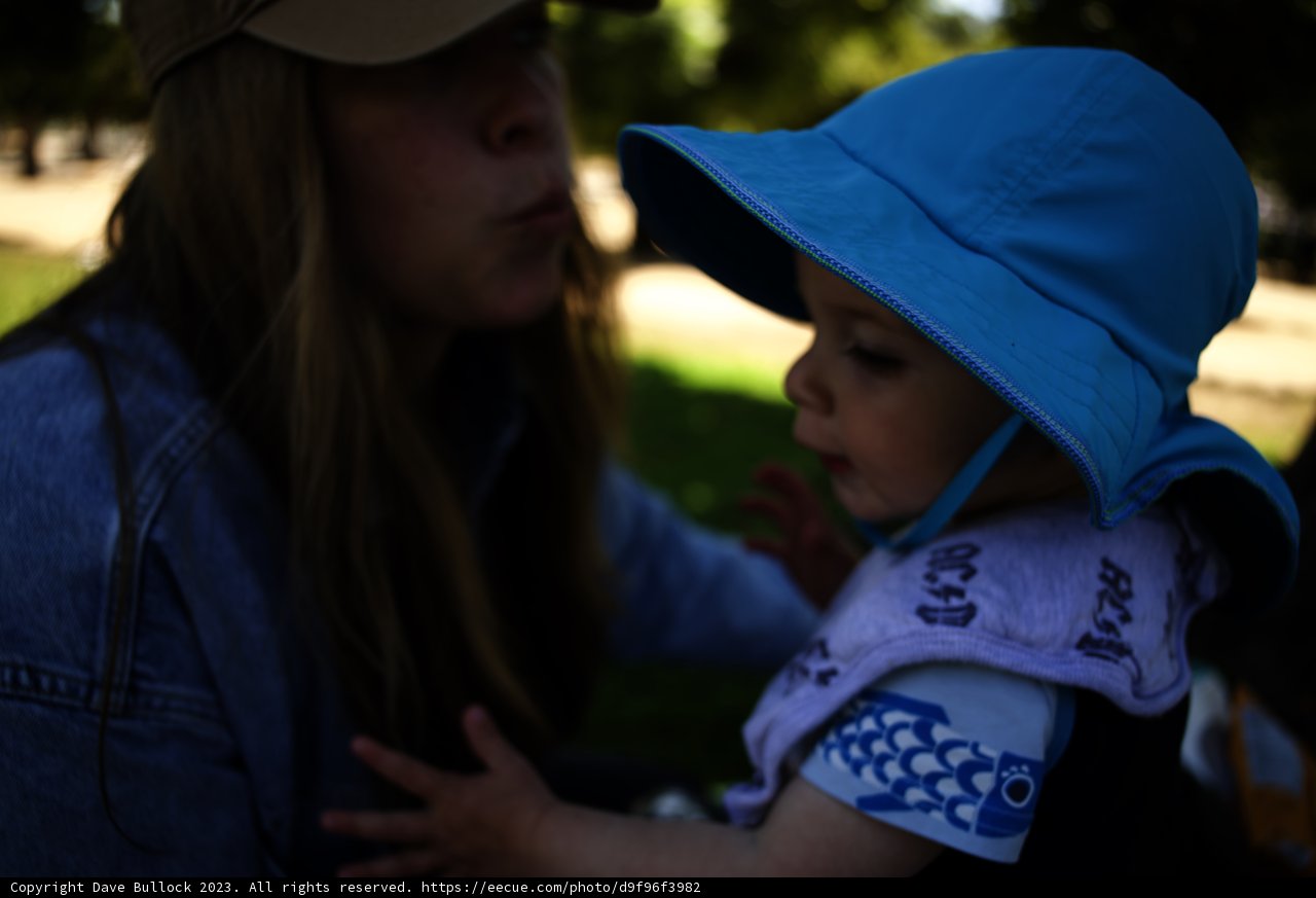 A Sunny Day at the Park: Mother and Child