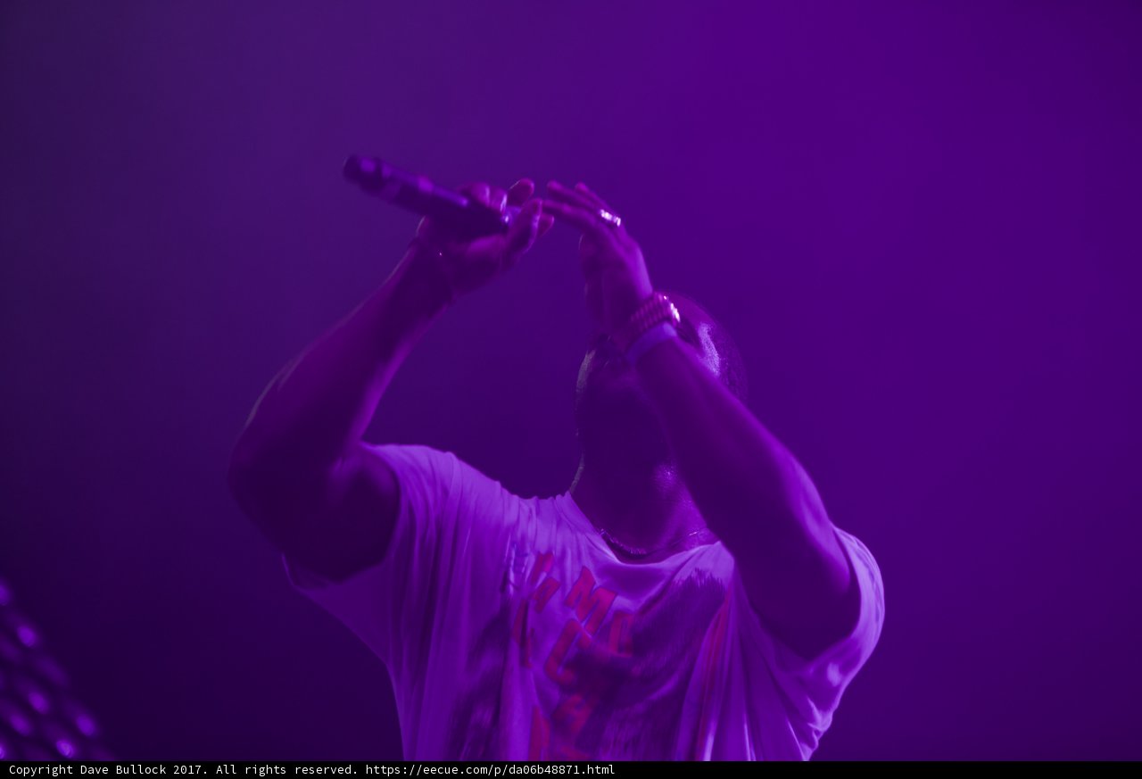 Solo Performance in Purple Lighting