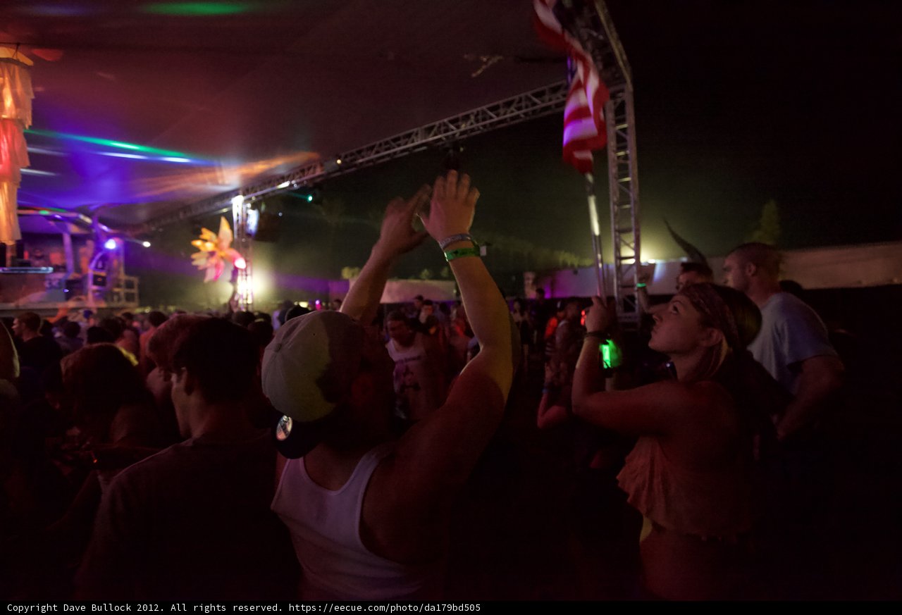 Hands Up in the Night Sky
