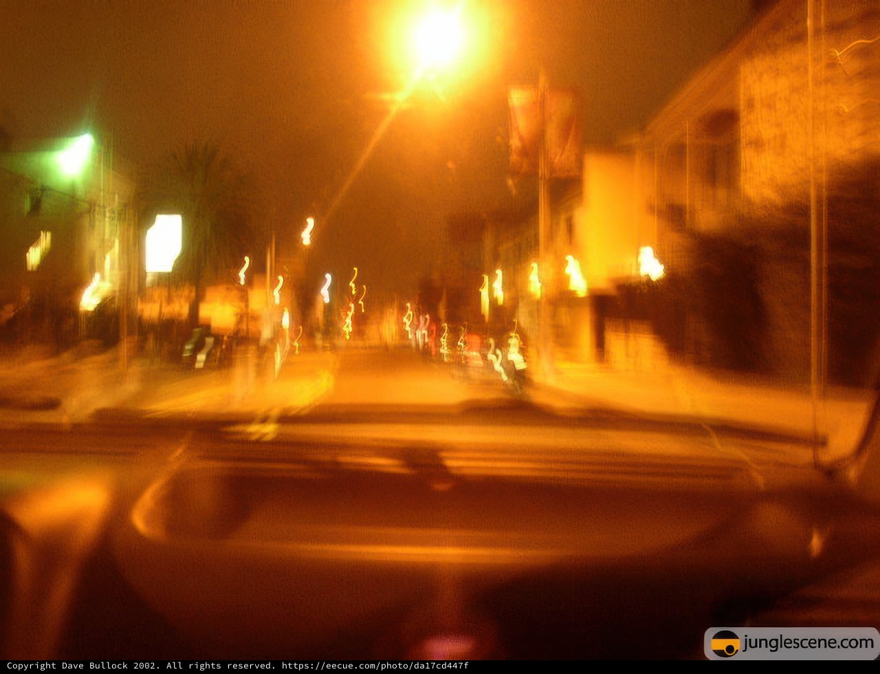 Blurry Night Street