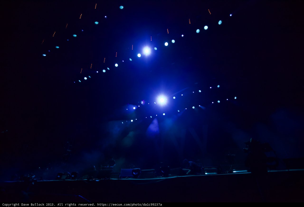 Blue Spotlight on Coachella Stage