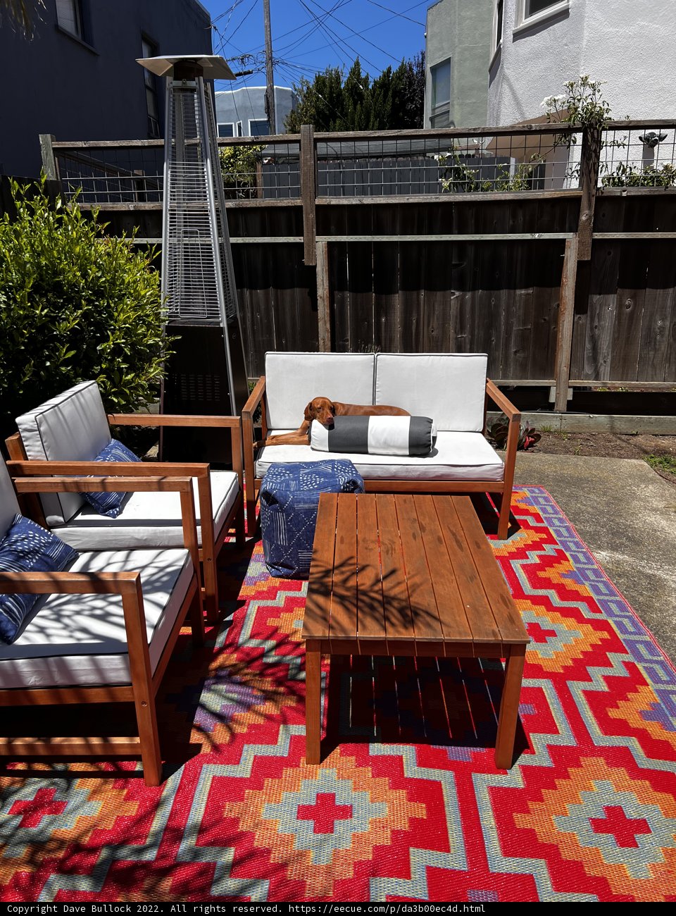 Relaxing on the Backyard Patio