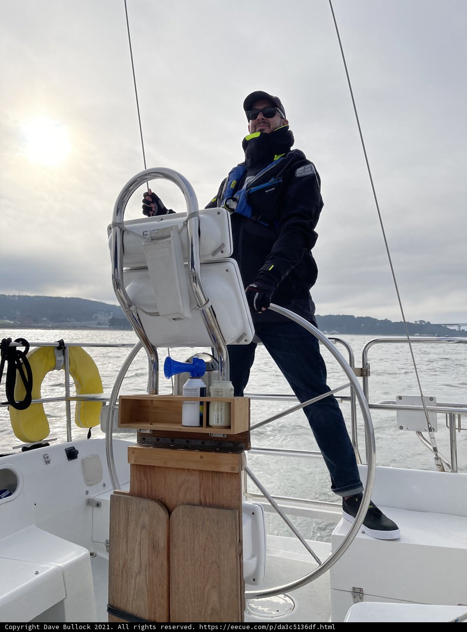Captain Dave B on Board His Yacht