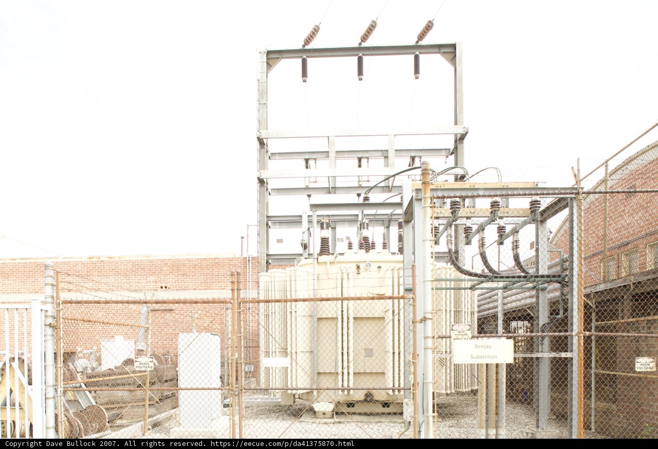 Impressive Architecture of a Large Building with Fence