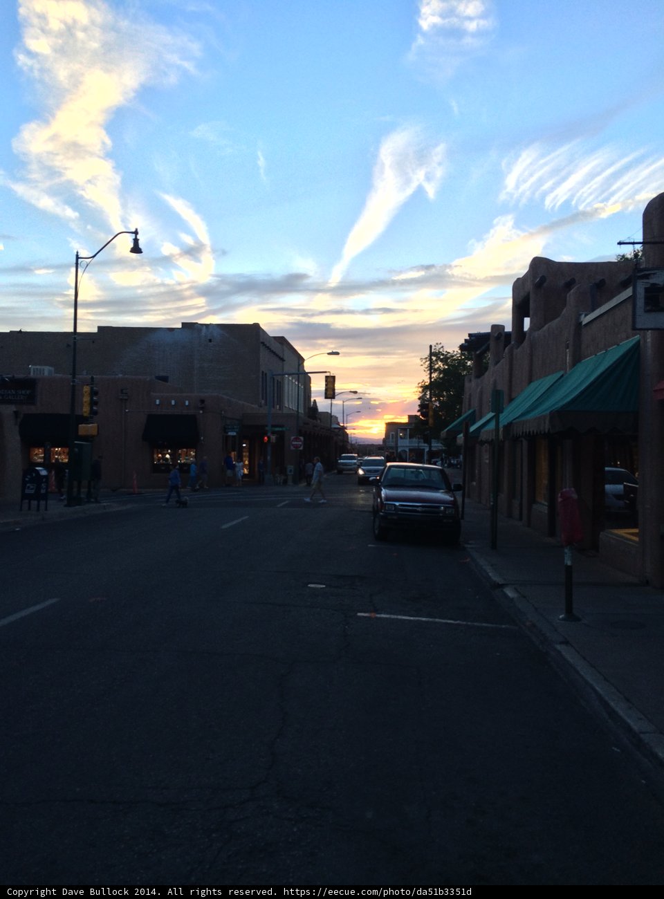 City Streets at Sunset