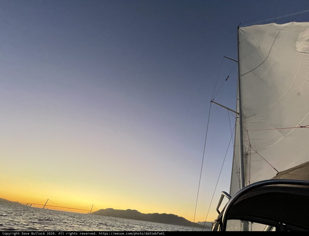 Sailing into the San Francisco Sunset