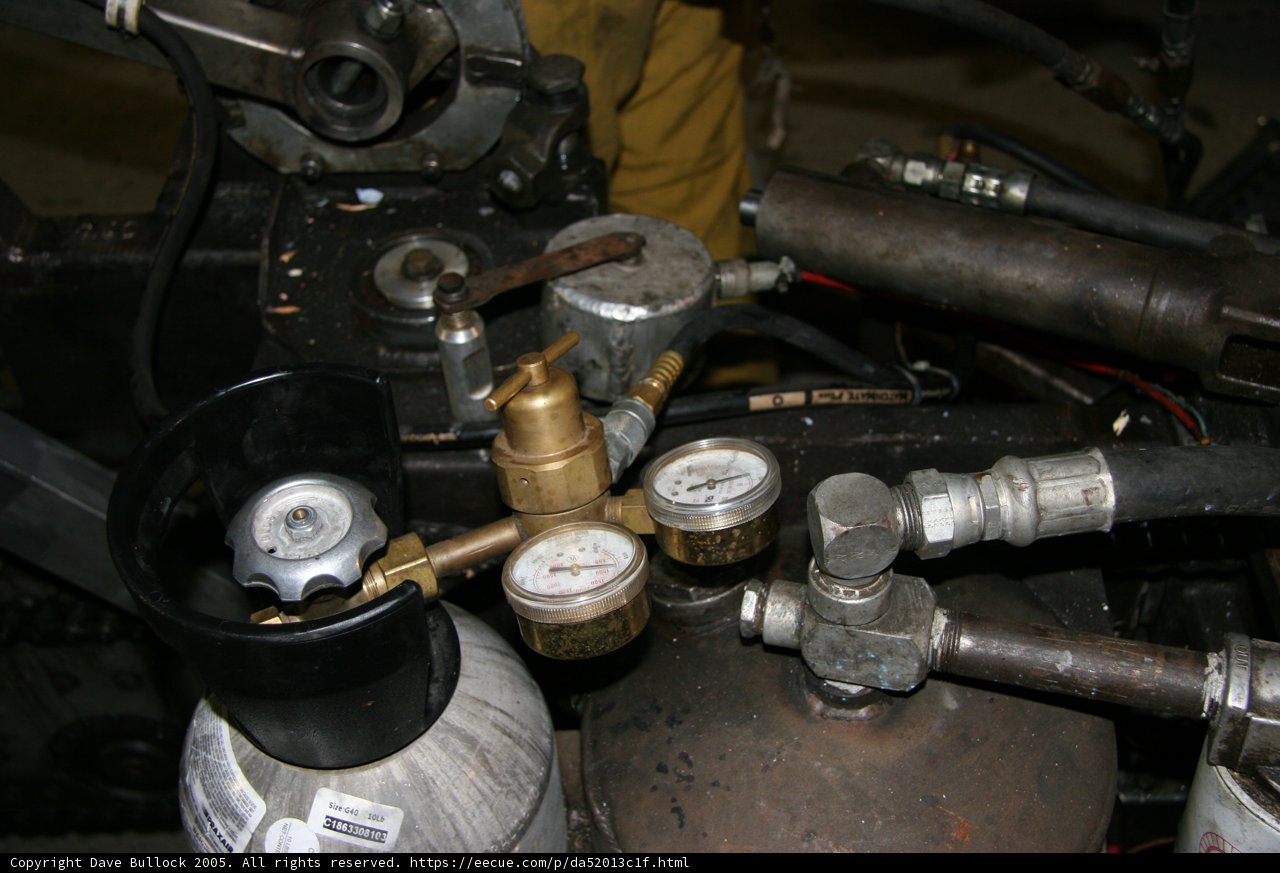 Fuel Gauge and Valve Close-up