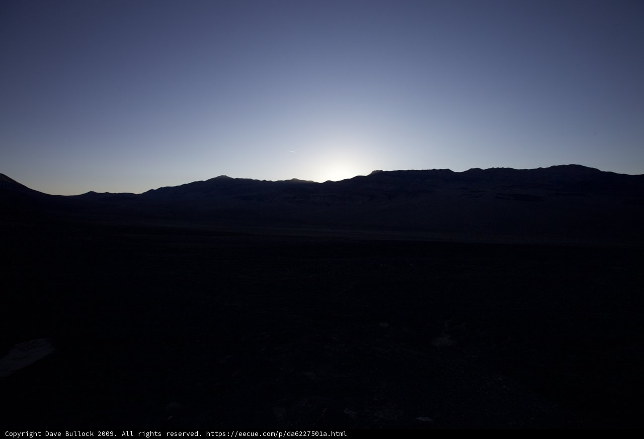 The Majestic Sunset over the Mountain Range