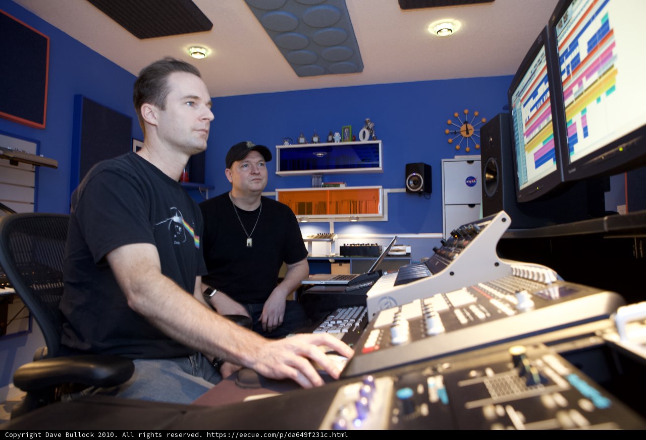 Recording Session with DJ Dan in 2010