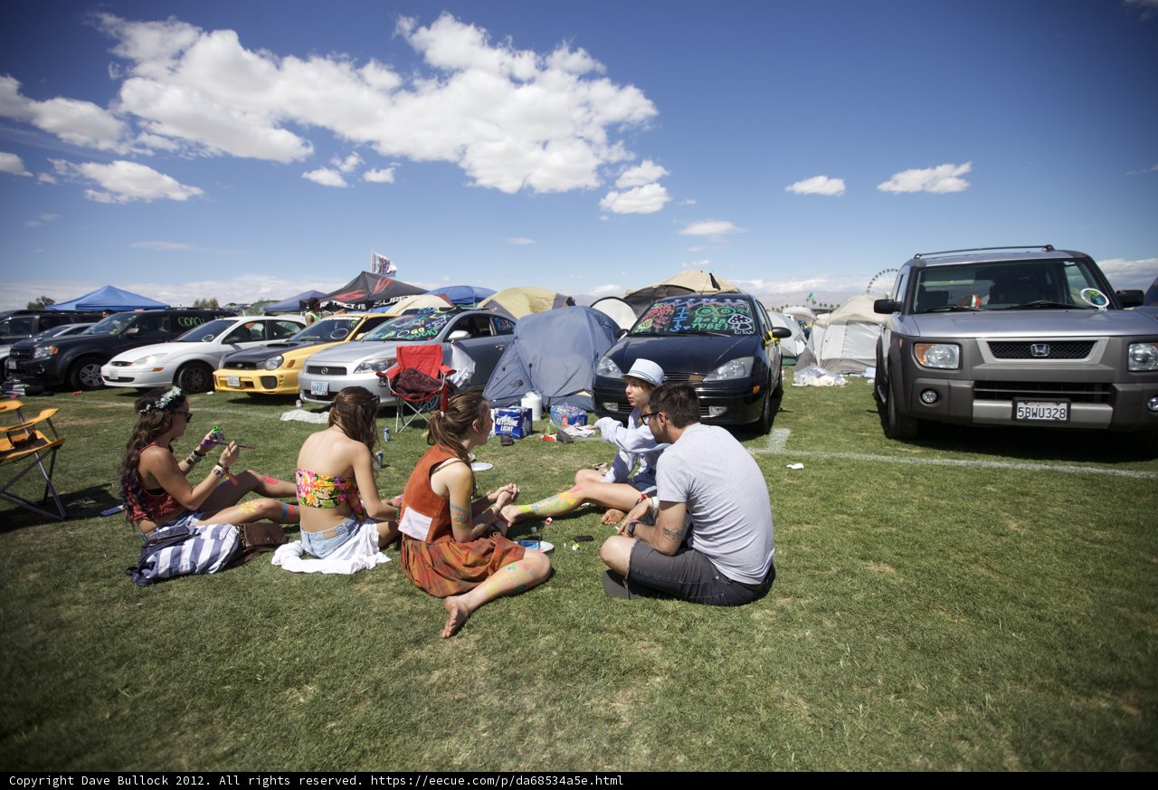 Camping at Coachella