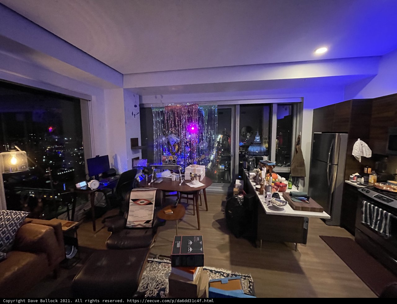 Cozy Living Room with Modern Electronics