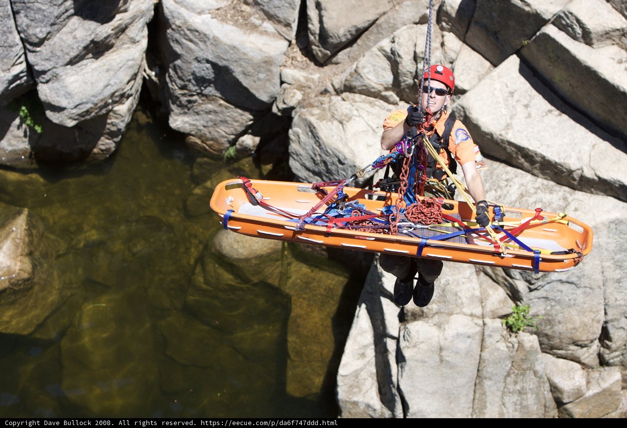 Highline Training with Life Raft