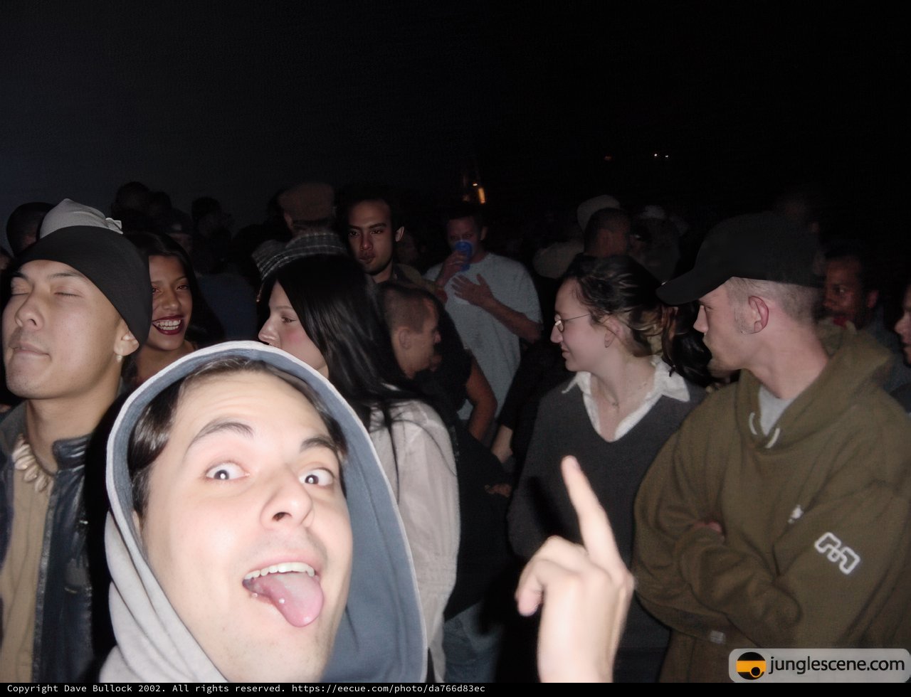 Funny Face in a Crowded Night Sky