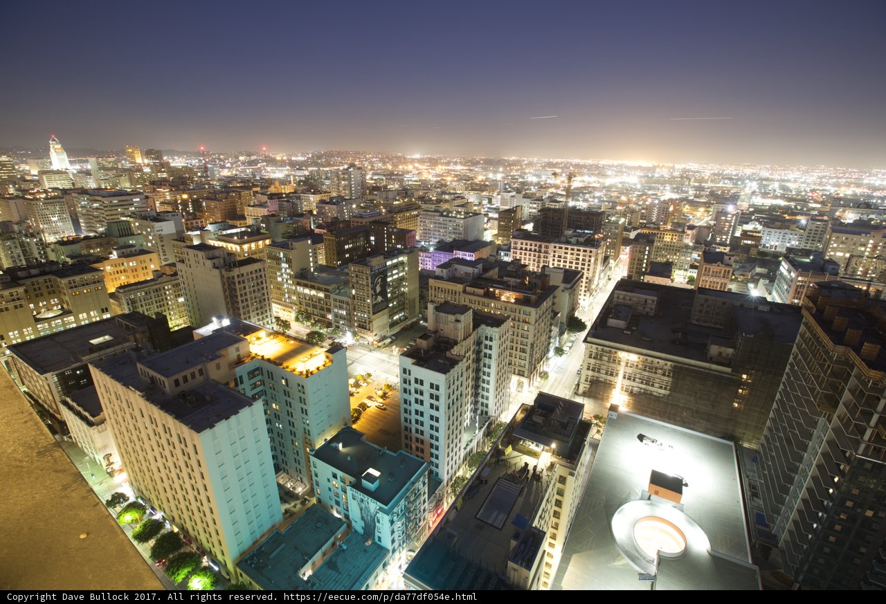 City Nightscape in Los Angeles