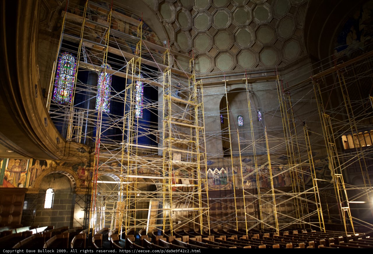 Construction Work Underway in Beautiful Church