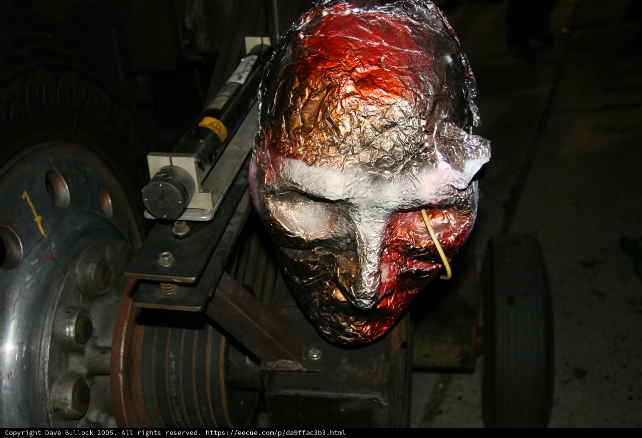 Machine Mask on a Tire