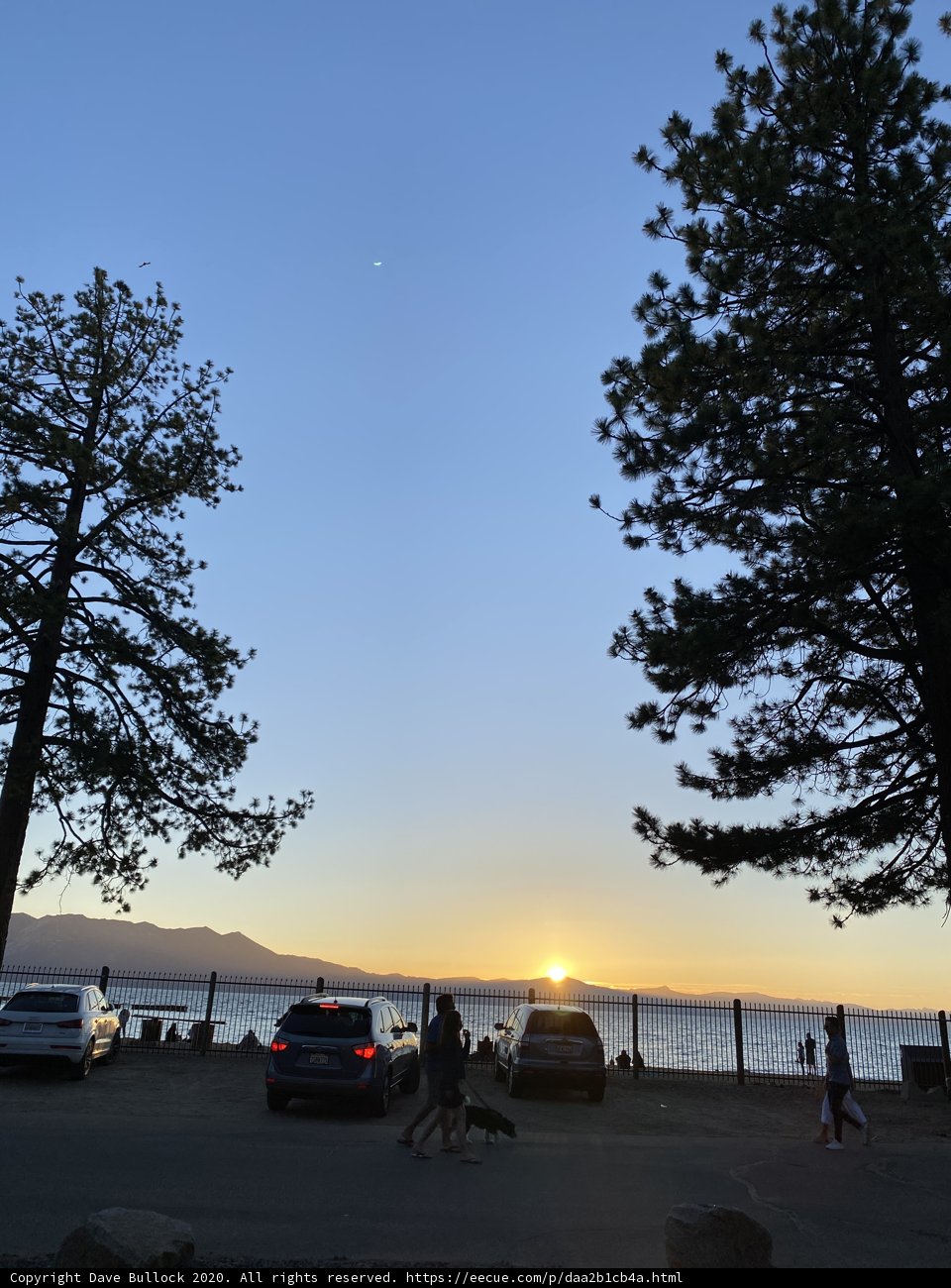 Serene Sunset at Lake Tahoe