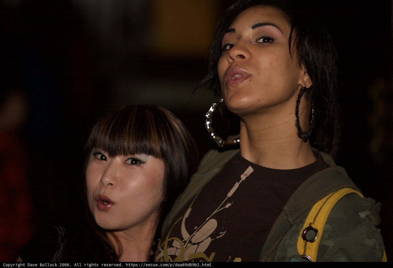 Two Women at an Art Exhibition