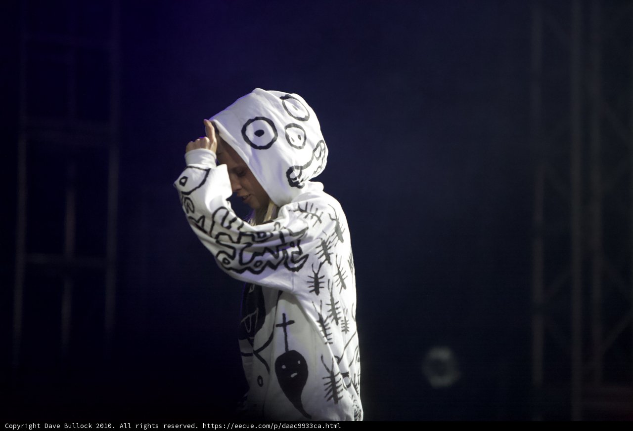Solo Performance in a Hoodie