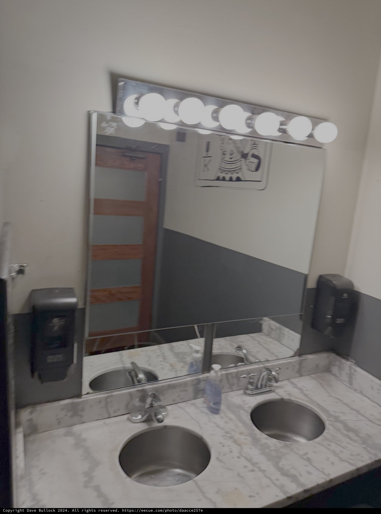 Modern Bathroom Vanity with Hollywood Style Lighting
