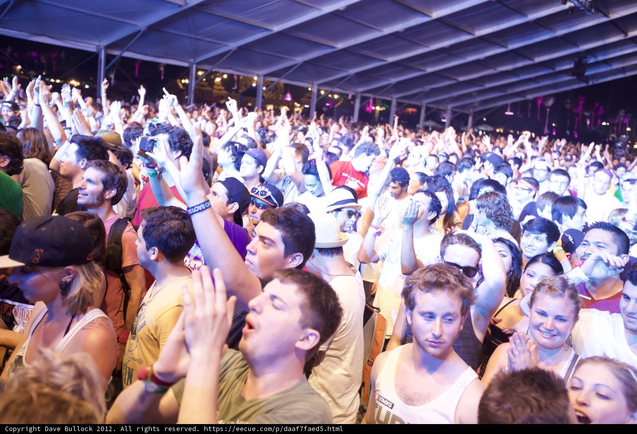 Urban Crowd at Coachella Music Festival