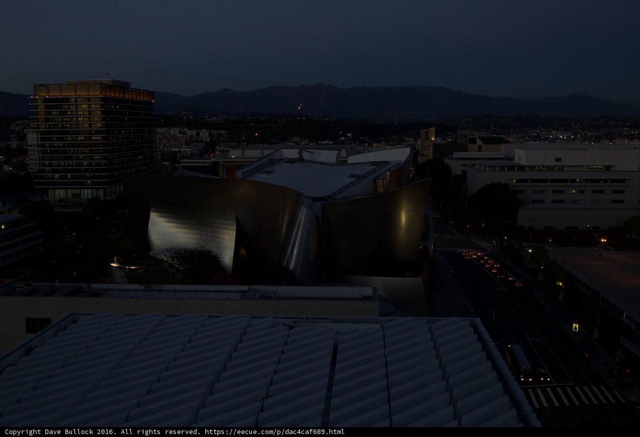 Nightlife at Walt Disney Hall