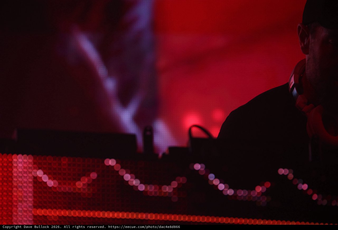 DJ in Red Light at Wobbleland 2026 Festival