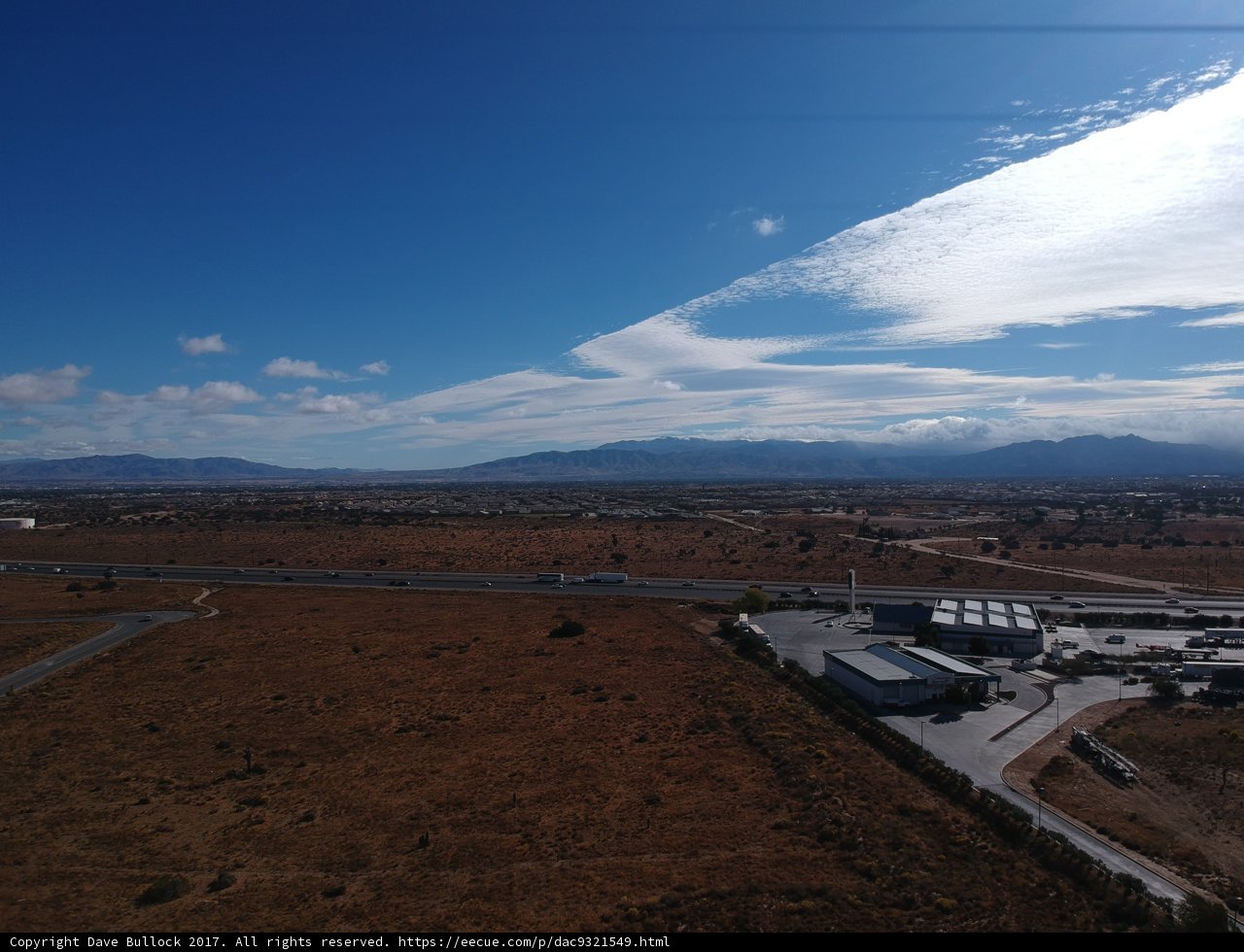 Aerial View of Mojave Desert