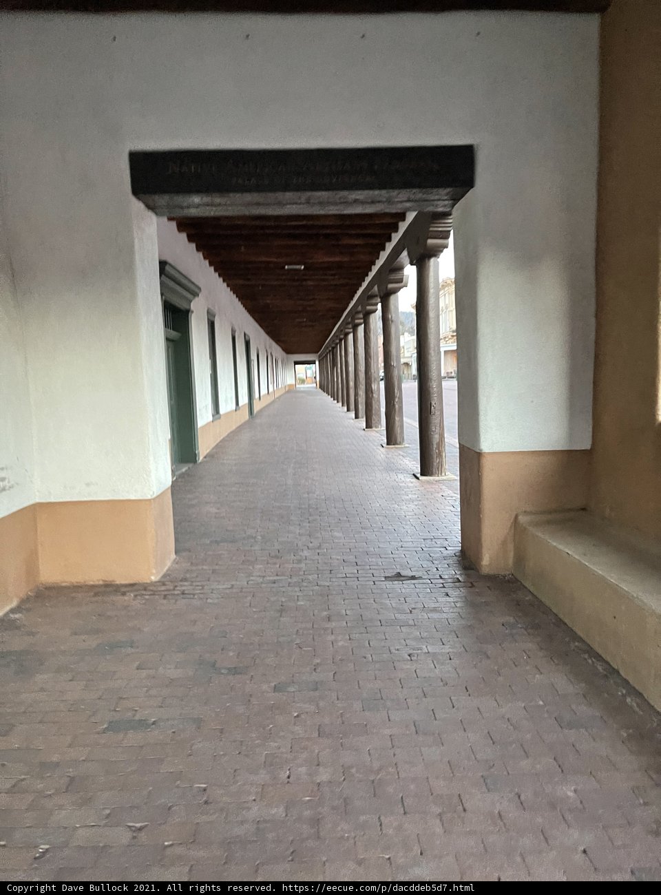A Peaceful Walkway at the Palace of the Governors