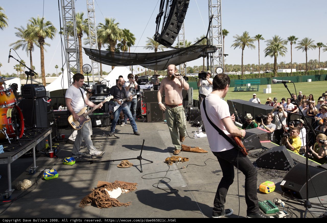 Music Band Performing at Coachella Concert